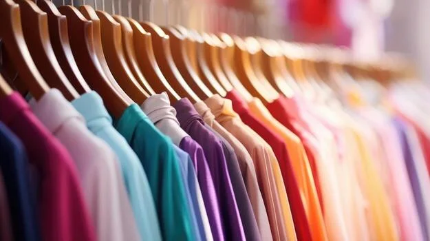 clothes in hanger